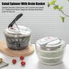 Salad Spinner Large Manual Lettuce Spinner with Colander And Draining System Multi-functional Plastic Vegetable Fruit Washer
