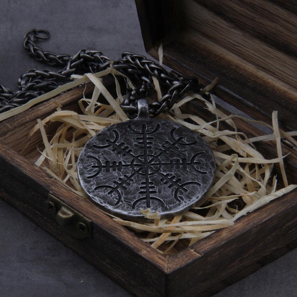 Collier Boussole Viking Vegvísir Nordique 460