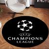 Uefa Champions (1) Round Office Rug Decorative Floor Rug for Office Bedroom Living Room and Home Space