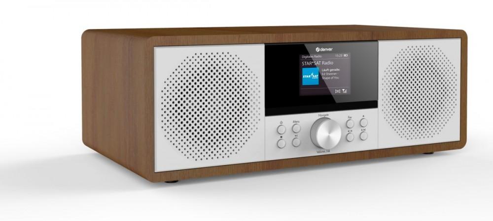 Denver Mir-270Dw - Digital Tower, Fm/Dab+/Internet Radio With Cd Player And Aux Input