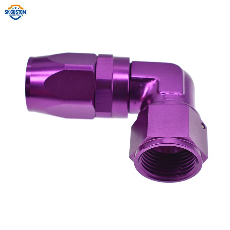 Aluminum Racing Car Connector AN6/AN8/AN10 90°/45° Right Angle Adapter
