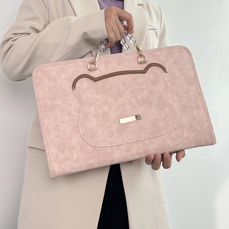 

2025 Защитный чехол для ноутбука Милая сумка для компьютера Подходит для компьютеров 13, 14, 15 и 16 дюймов 15-16 inch розовый