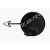 Front Bumper Trailer Cap Bar Tow Hook Covers Towing Hitch Cover for Ford Edge 2015 2016 2017 2018 White Brown Black