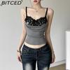 BITCED Summer Women's Streetwear Sexy Strappy Bandeau Crop Top