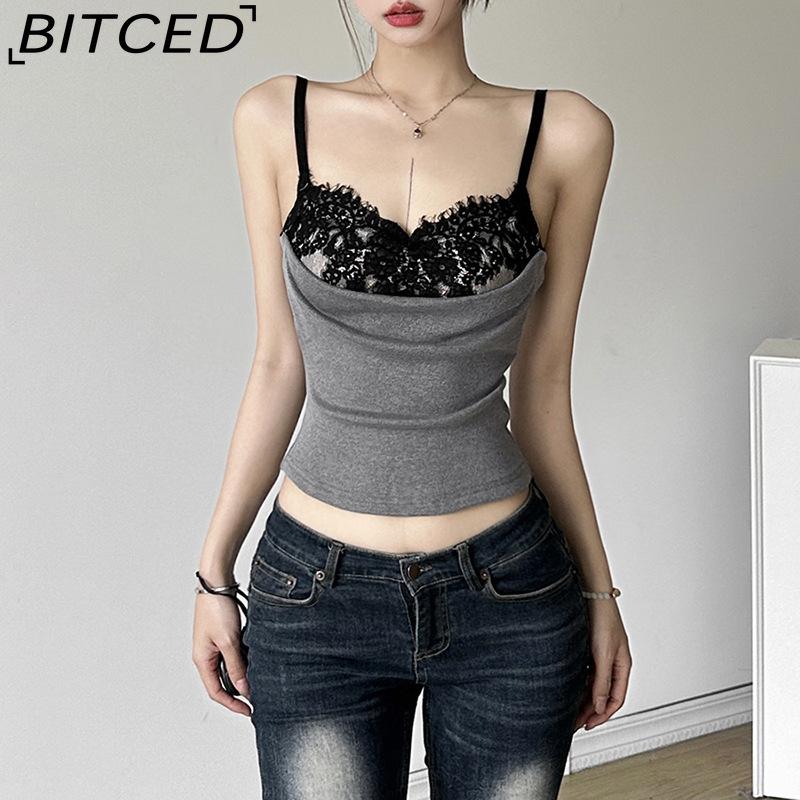 BITCED Summer Women's Streetwear Sexy Strappy Bandeau Crop Top
