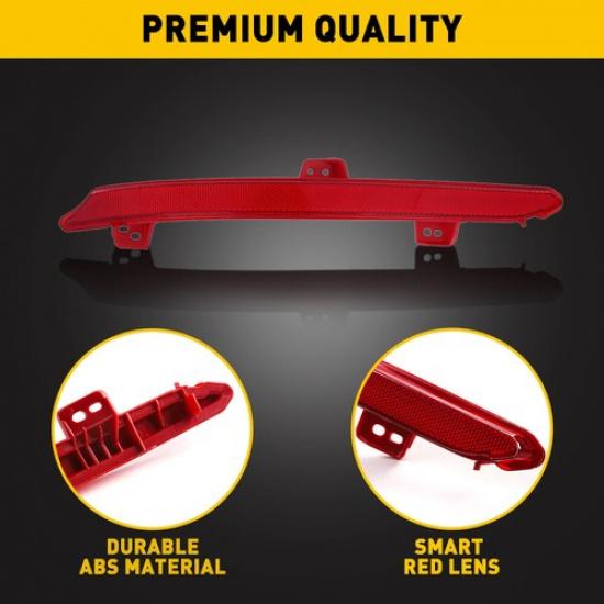 Left Driver Rear Bumper Light For 2018-  Honda Accord Reflector Lamps