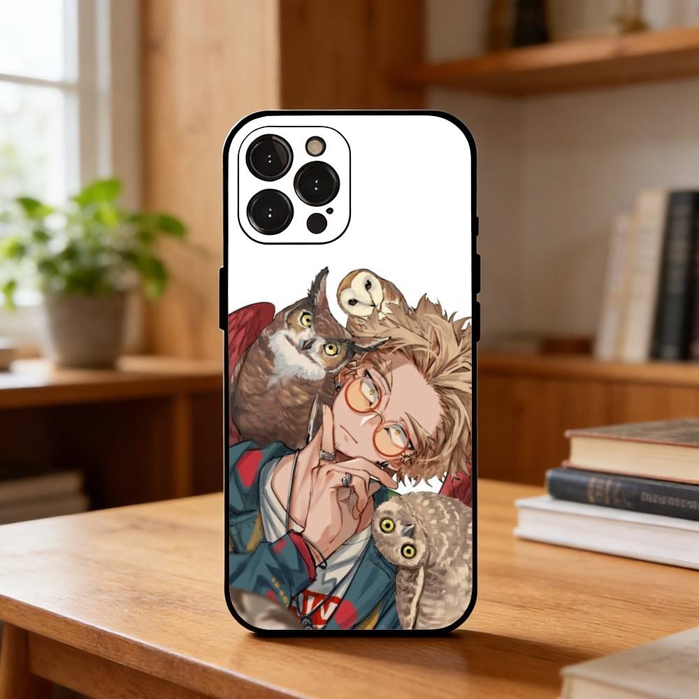 Anime MHA Hawks BNHA Phone Case For iPhone17,16,15,14,13,12,Plus,Pro Max, 5G Others Soft Black Cover