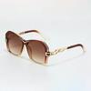 Vintage Sunglasses Women Green Yellow Gradient Lens Geometric Frame Modern Design Personality Glasses