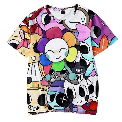 Dandy's World Anime T-Shirt Short Sleeve Casual New Women Men Cosplay Costume Fashionable Colorful Printed Comfortable T-shirt