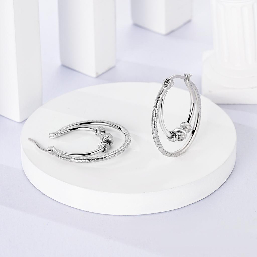Copper Famati'S Hand Original Hoop Earring For Woman Bow Tie Star Zircon Earring Luxury Pendientes Fashion Jewelry