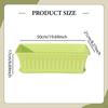 Flower Pot Window Box Flowerpot Rectangular Planter for Porch Garden Yard Outside
