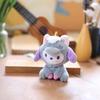 Adorable Kuromi Plush Toy Keychain Cute Stuffed Animal Bag Charm Soft Short Plush