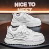 Spring men's shoes new breathable little white shoes men's trend versatile thick-soled heightening sports shoes casual board shoes trendy shoes
