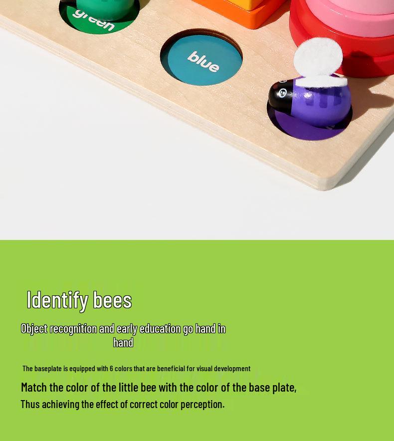 Montessori Bee Color Matching Toy - Fine Motor Training for Kids