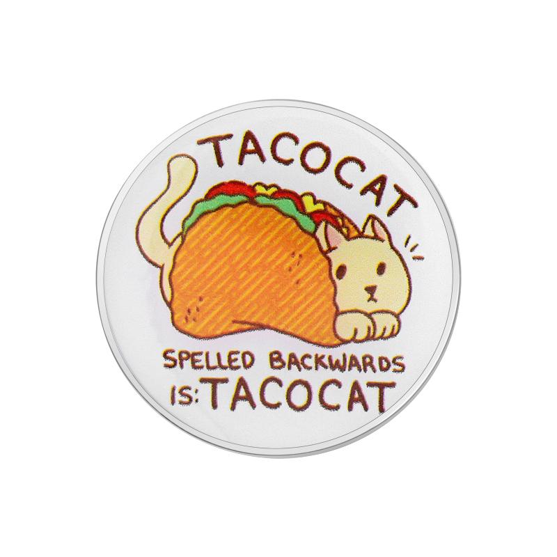 Cute Cat UV Pins Custom No Talk Me I Angy Brooches Lapel Badges Clothes Rainbow Animal Jewelry Gift for Friends