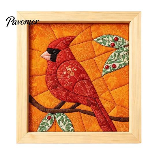 Kein Nähen Quilt Kunst No-Sew Japanisches Stoff-Set, DIY Mosaik-Sets für Erwachsene Anfänger, Gestepptes Wand-Handarbeitsprojekt Handwerk mit Rahmen & Werkzeugen, Sets, Geschenke