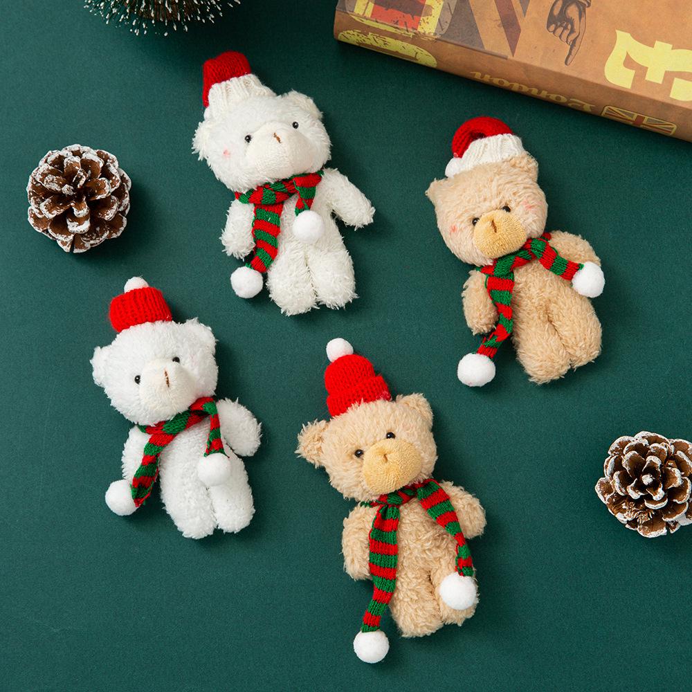 Peluche Ourson Décoration Florale & Porte-clés Ensemble Cadeau