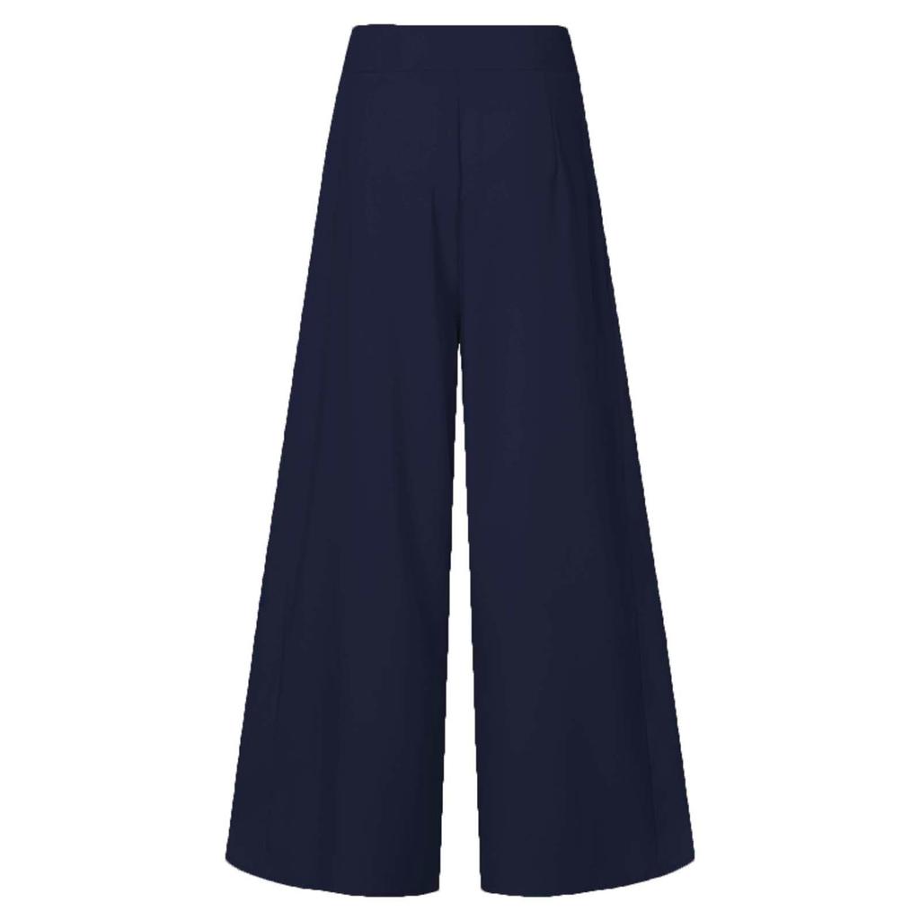 Damen Weitbein Anzughose Hohe Taille Stoffhose Lässig Bequem Taschen Hose Bodenwischende Hose Jogginghose Für Damen 2024