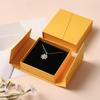 Dual-opening Jewelry Packaging Box Kraft Paper Flip Cover Paper Jewelry Box  Gift