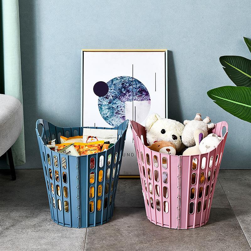 Foldable Laundry Basket for Bedroom and Bathroom, Multifunctional Handheld Dirty Clothes Hamper, Foldable and Wall-Mountable