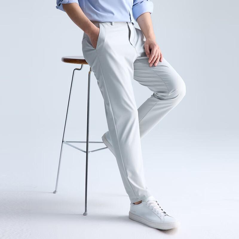 Lilang Men's Nylon-Spandex Blend Cropped Casual Pants