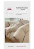 Japanese Minimalist Pure Cotton Bedding Set - Washed Cotton Duvet Cover, Bed Sheet, Dorm-Friendly (3 or 4-piece).