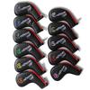 CRAFTSMAN Golf Iron Cover Wedge Cover Zipper Closure Long Neck Set 11 Pieces (4-9, P, A, S, L, X) Head Cover Club Cover Colorful Number Embroidery