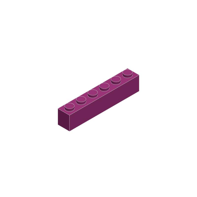 50g/21Pcs 3009 1x6 Block Moc High 6 Hole Color Accessories Compatible with Brick DIY Children's Toy Assembly Gift Storage