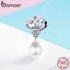 BAMOER Authentic 925 Silver & Zircon Cherish Happiness Bead & Charm Fit Bracelet & Necklace DIY