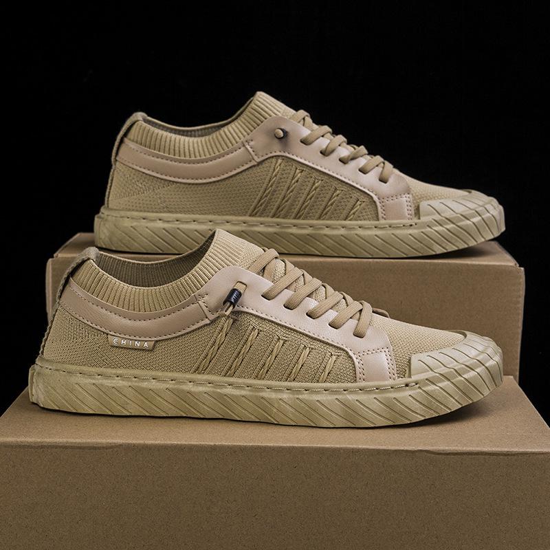 

Men s 2025 Spring Breathable Mesh Sport Casual Korean Style Versatile Shoes 43 коричневый