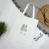 Cartoon canvas bag women's shoulder new student literary printed cloth bag handbag simple large-capacity shopping bag