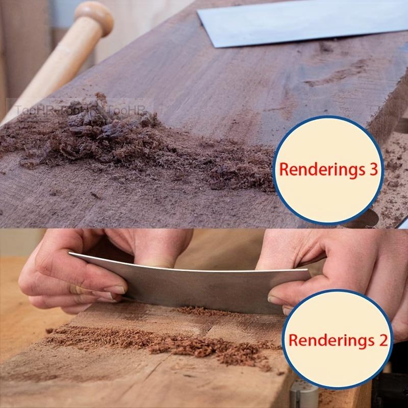 Premium Woodworking Card Scraper Set: Thickened Hardened Cabinet Scraper for Smooth Wood Deburring and Carpentry