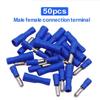 100PCS R Bullet Type Insulated Connecto Female / Male Wire Connectors Butt Crimping Terminal