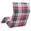 Foldable Sun Lounger Red Checkered Pattern 175 x 54 x 8.5 cm Oxford Fabric