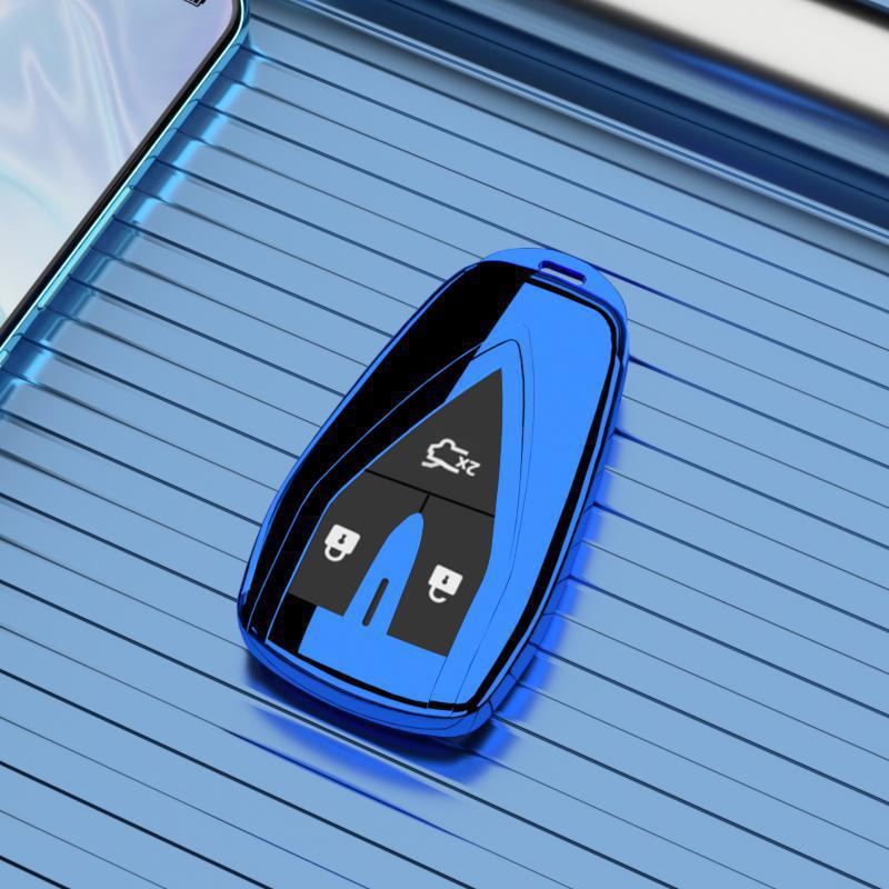 Changan CS75 Key Case, Full Wrap Shell, Enjoy Blue Whale Edition, 3-Button (For 2022/24 Models) Changan CS75