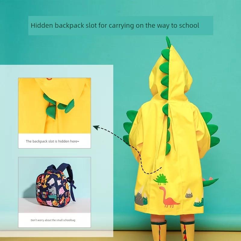 Baby Girl Dinosaur Style Children's Raincoat