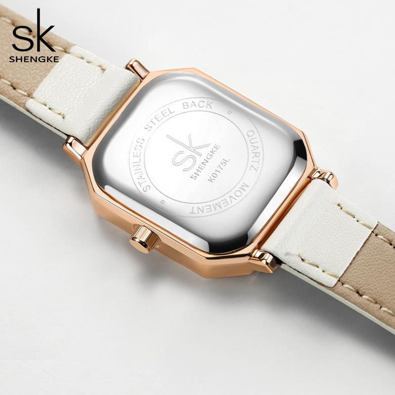 Ladies Watch Women'S Retro Niche Square Watch Belt Watch Premium Diamond Women'S Watch 0175
