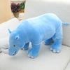 Children's Cartoon Rhinoceros Plush Hugging Pillow - Girls' Birthday Gift