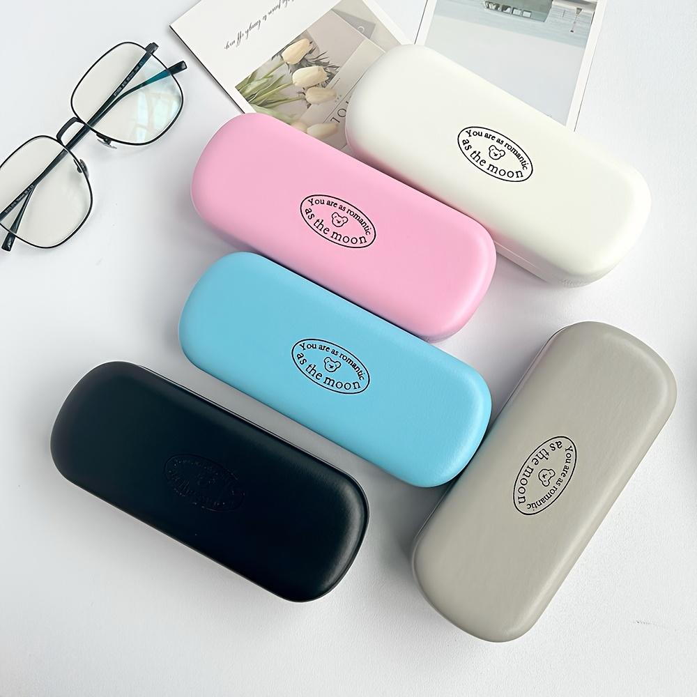 Brillenetui aus Kunstleder, Tragbare Cartoon-Bär Brillenaufbewahrungsbox, Hochwertiges Schlichtes Nischendesign, Creme-Stil für Damen