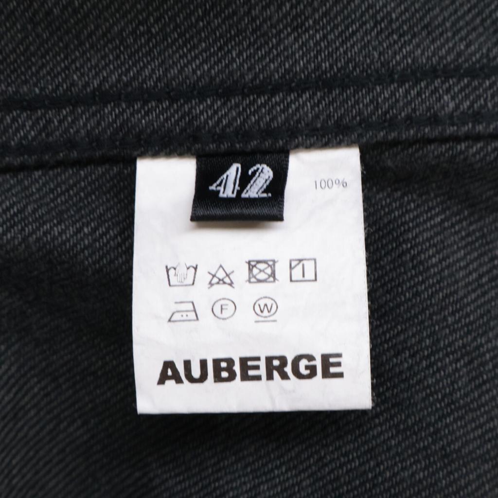 AUBERGE ×BLACK PERILLA IL GUST BLACK 2ND TYPE DENIM JACKET Jacket 42 blackUsed