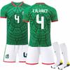 26 US, Canada and Mexico World Cup Mexico Home Jersey No. 22 Lozano 14 Hernandez Football Jersey Set