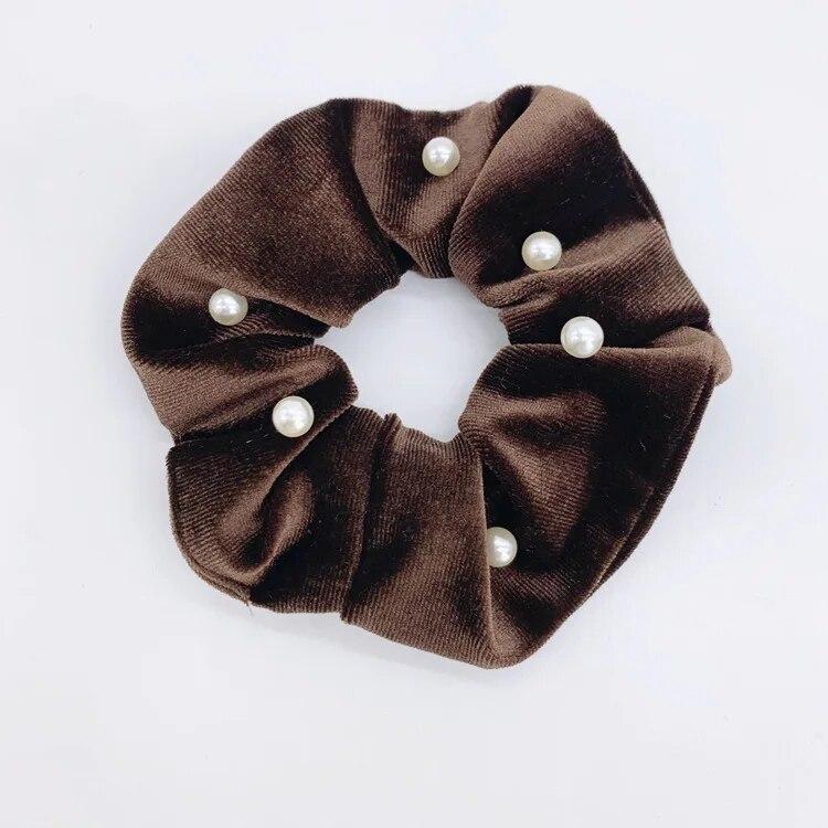 Bohemia Star Large Hair Rings Scrunchies Vintage Flocked Elastic Hairband Trendy Hair Ropes Headbands Hair Accessories For Women Headwear