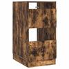 Laundry Cabinet with Storage Smoked Oak Wood Based Material