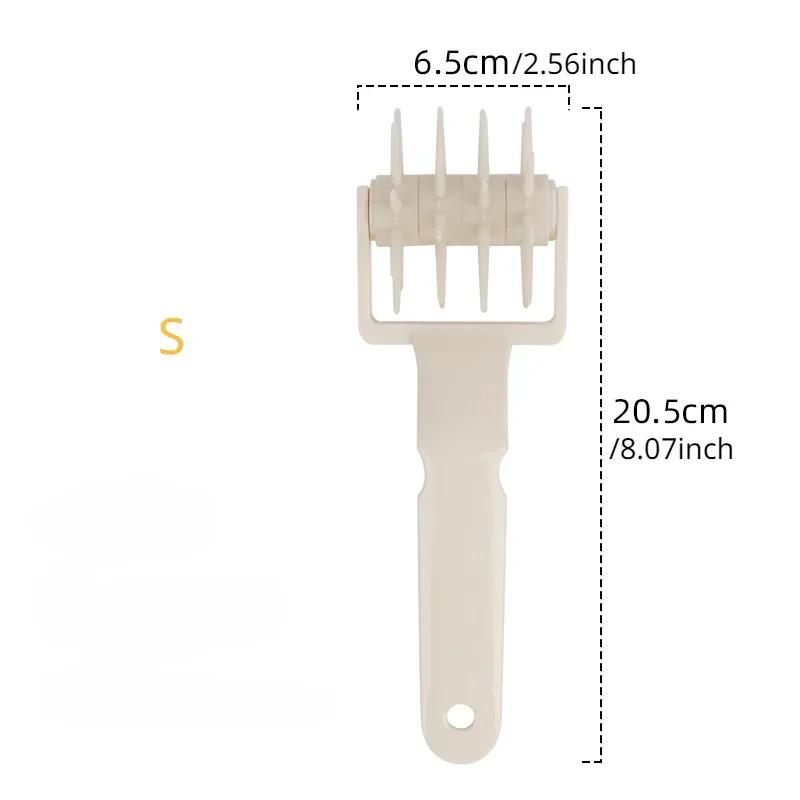 

Ролик для пиццы Пицца Печенье Инструменты для выпечки Пластиковый ролик для теста Игольчатые колеса для пирогов Резак Швейная машина Дырокол для хлеба