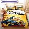 3pcs DogMan1 Design Cover Set - HD Printed Bedding with 1 Cover and 2 Pillowcases - Perfect for Home and Dorm Decor