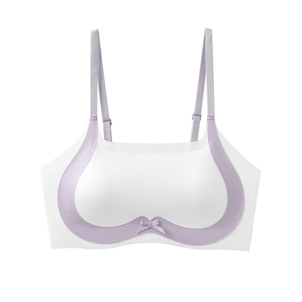 Growing Adolescent Girl Thin Middle and High School Student Fixed Cup Sports Vest Seamless Bra