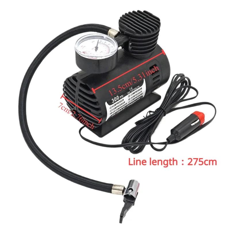 12V Auto Electric Air Pump 300psi Air Compressor Tire Mini Car Tire Inflator Auto Repair Accessories For Inflator High Quality
