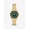 Mini Lauryn Pavé Gold-Tone Watch MK4737