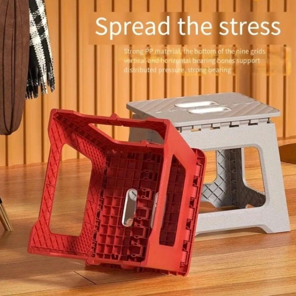 Handheld Small Benches Lightweight Footstool Portable Folding Step Stool Hiking