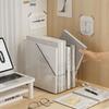 1/2pcs Desktop File Folder Book Magazine Holder Plastic Desk Document Paper Organizer Vertical Storage Rack Office Stand Shelf